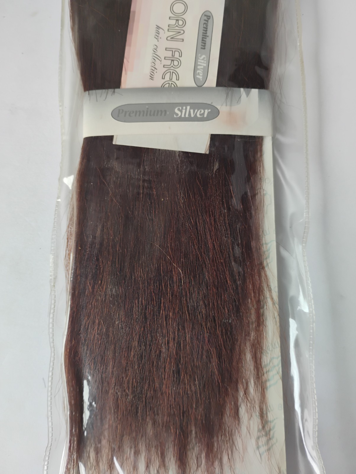 New Born Free 12″ Premium Silver Human Hair Extensions