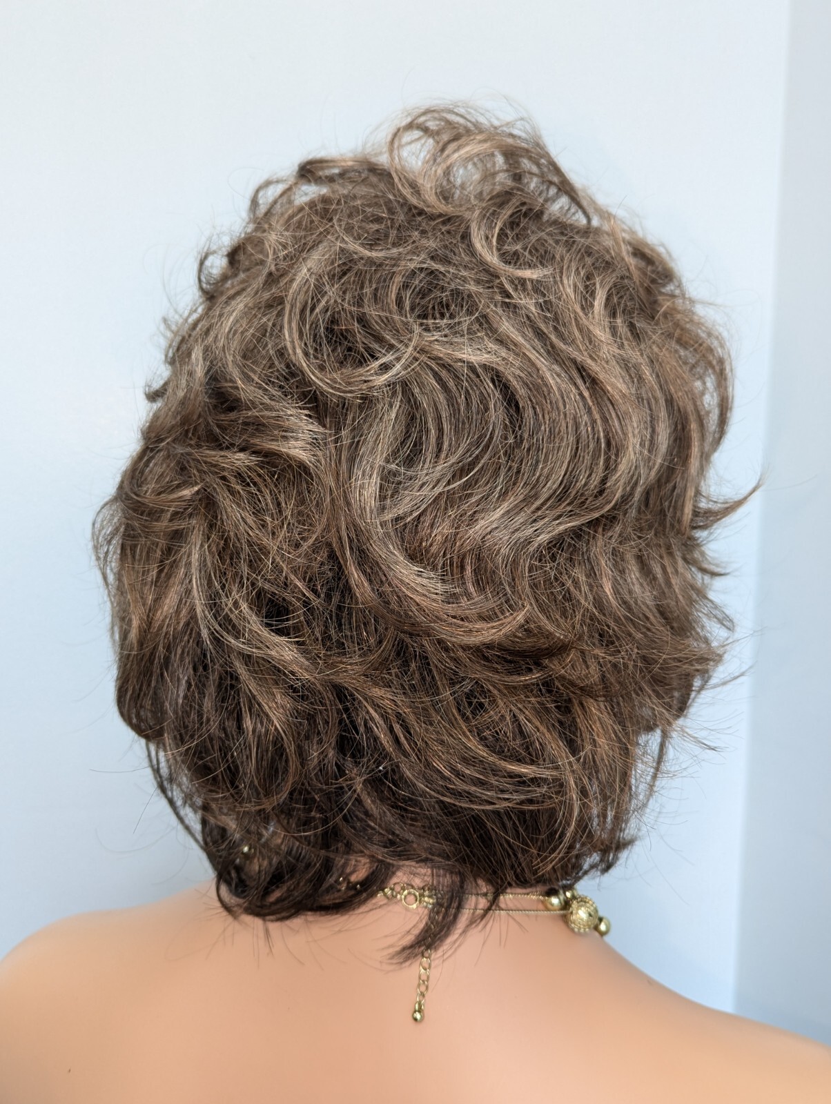 Quality Synthetic Light Weight Wig Color #8,10,12 Blend Top #6 Medium Brown Back