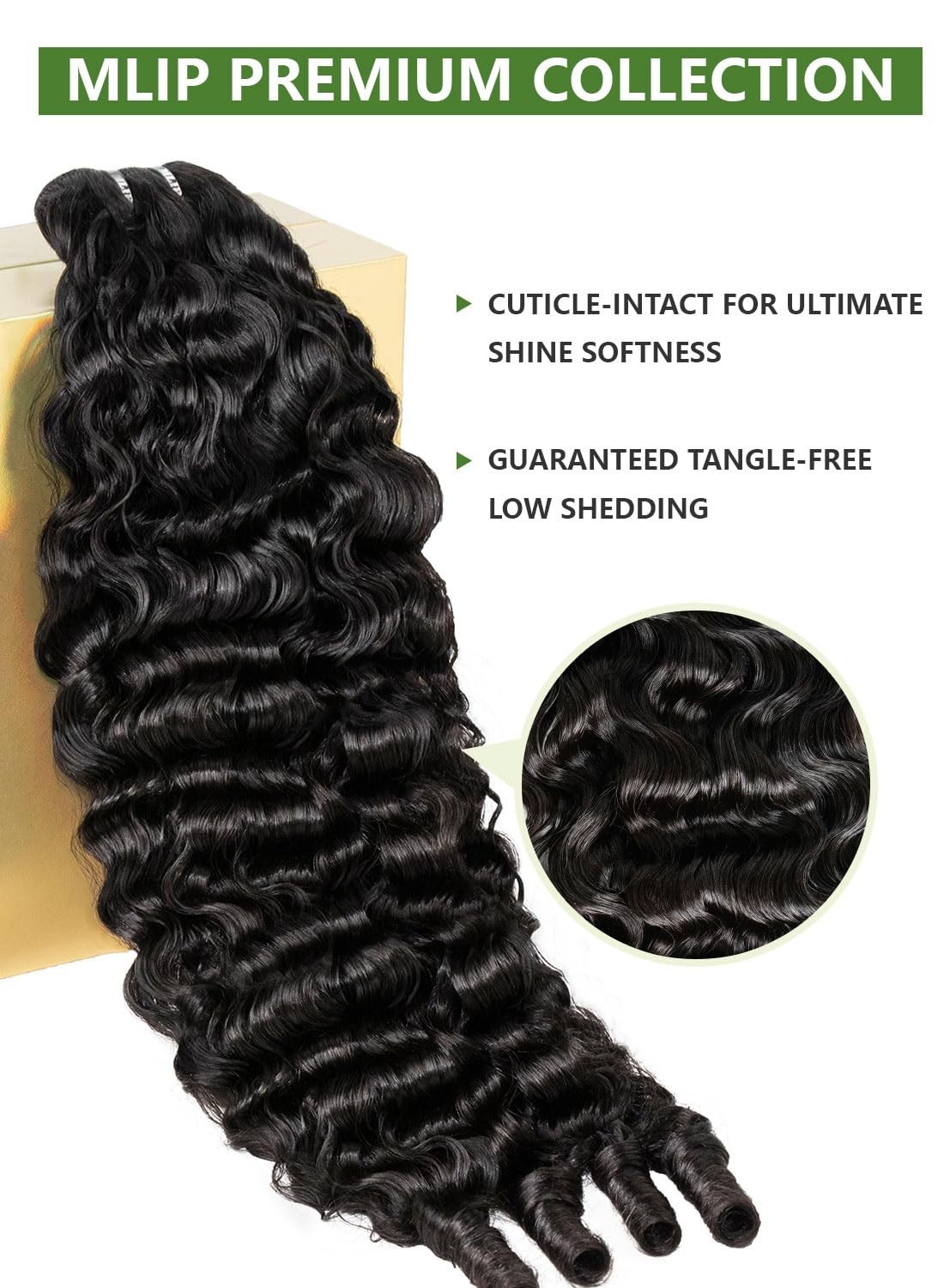 Premium Burmese Curly Hair Bundles 16-20 Inch, 100% Virgin, Tangle-Free Weaves