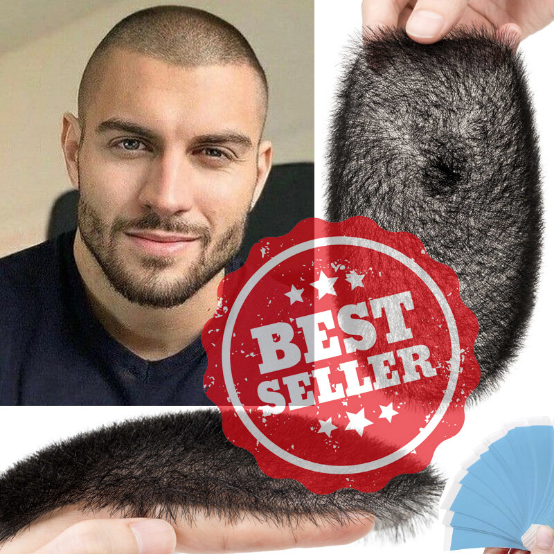 CLEARANCE Mens Short Buzz Cut PU Thin Skin Hair Toupee Human Hair System Wigs US