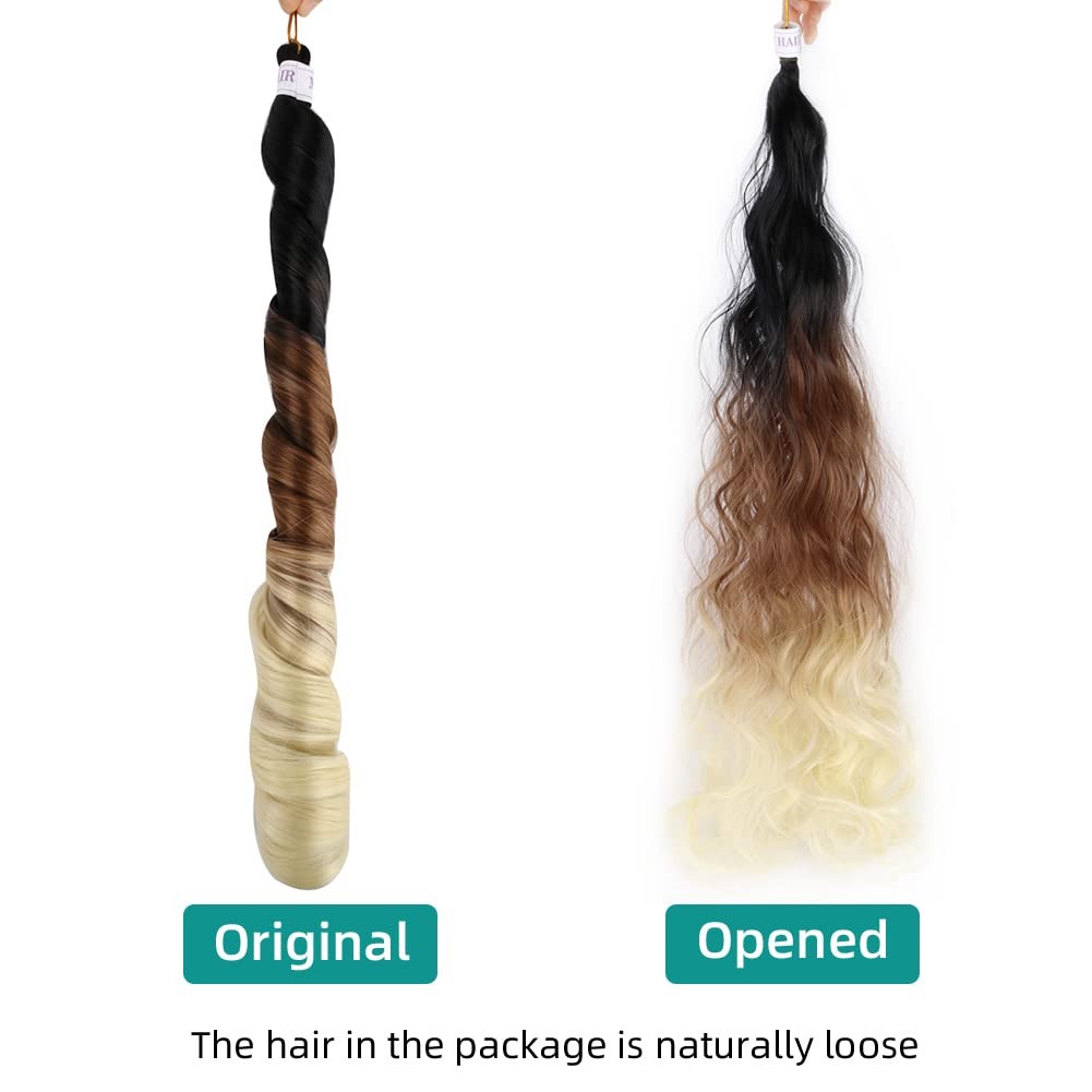 French Curly Braiding Hair for Braids 8 Packs 18 Inch 100G/Pack Loose Wave Br…