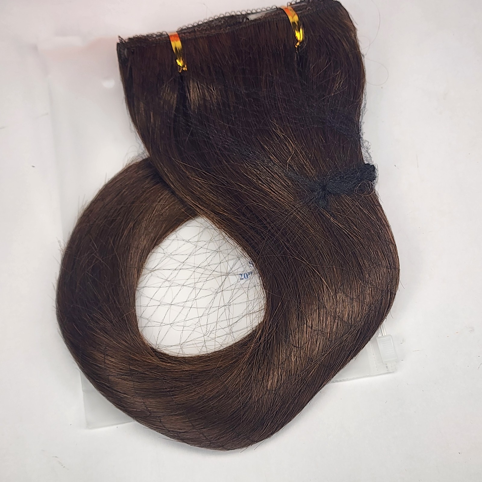 20″ Triple Weft 100% Remy Human Hair Clip-In Extensions (7-Piece Set) Dark Brown