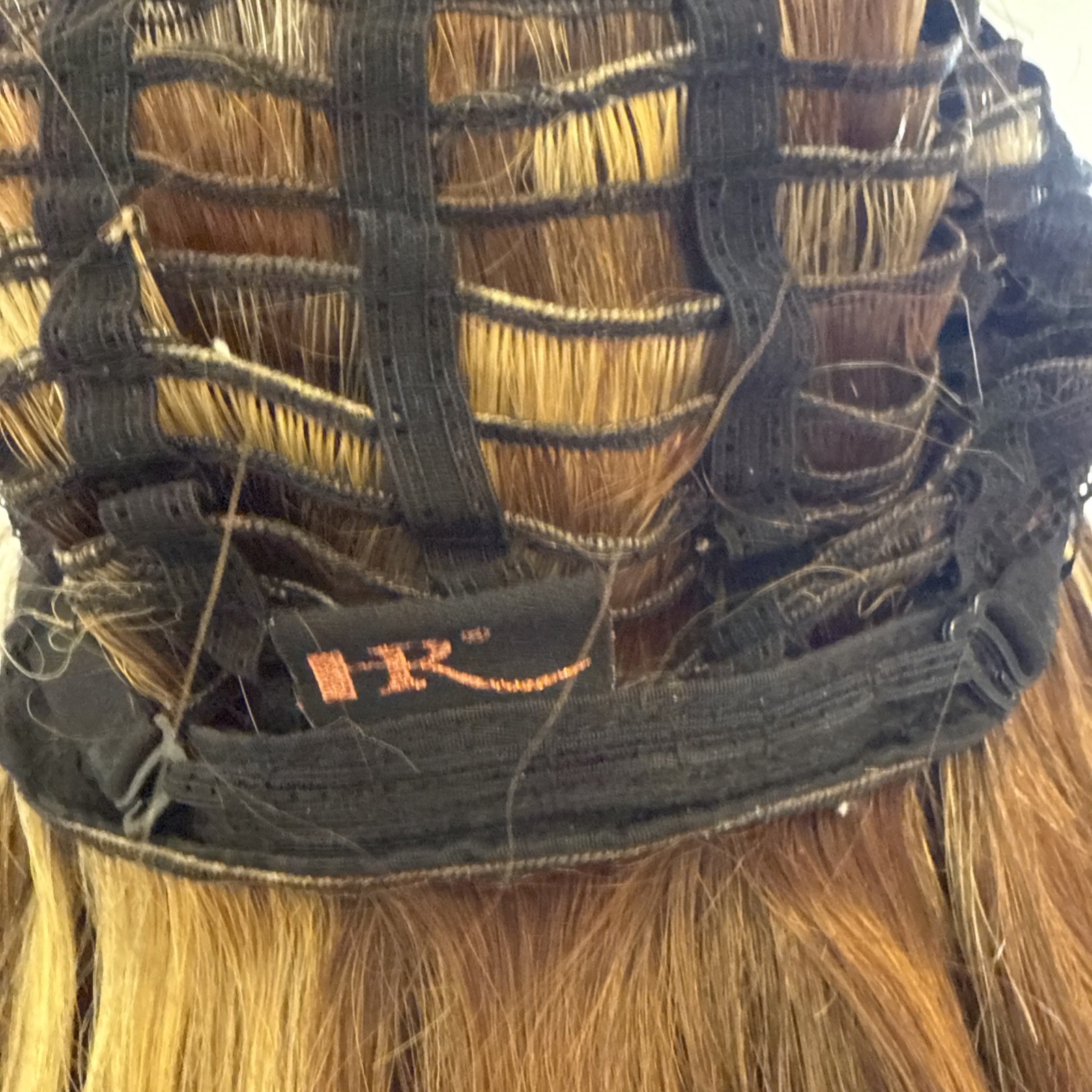 HR Synthetic Wig | 25” Two Tone Reddish Brown With Blonde Highlights 134