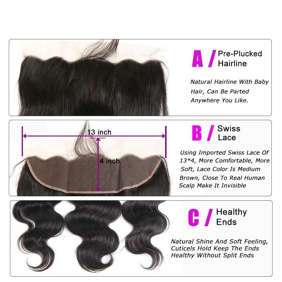 Brazilian & Indian Human Hair Weave Virgin Remy Sew In Body Wave 2 Bundles