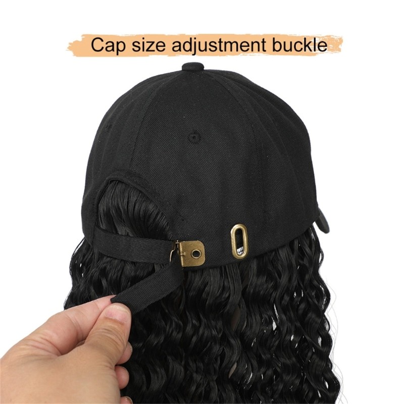 Dreadlock Synthetic Fiber Curly Wigs Cap Casual Quick Change Hair Extensions