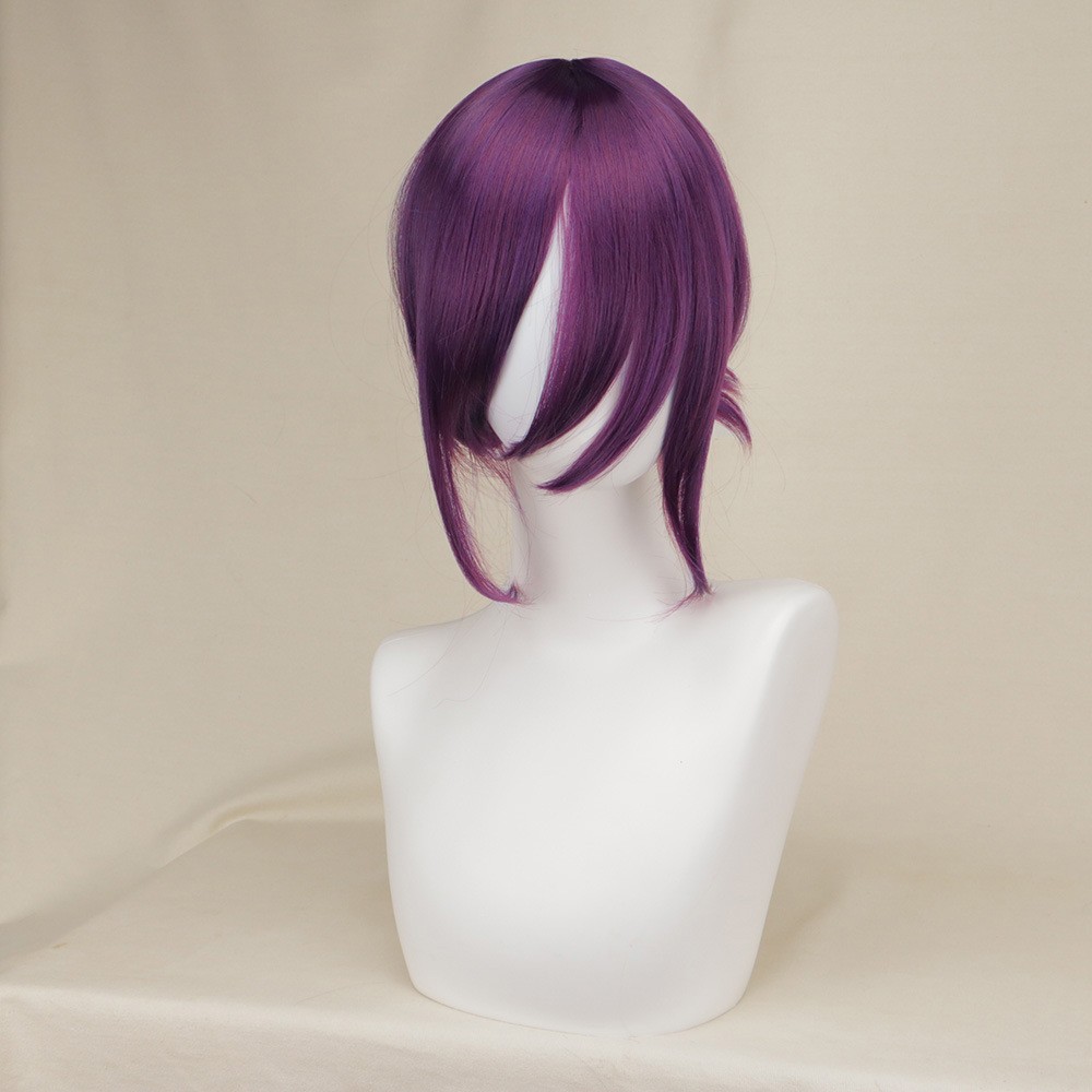 Bomb Devil Girl Deep Purple Pre-Styled Ponytail Wig Heat Resistant Cosplay Party