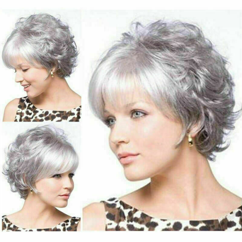 Womens Natural Short Wigs Curly / Straight Bob Hair Wavy Wigs Brown Blonde Wig