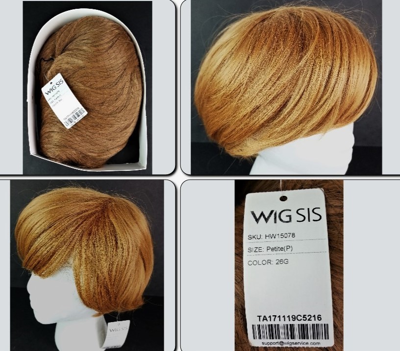 Wig Sis Petite Blonde 26G Synthetic Short Wavy SKU HW15078 Capless NEW