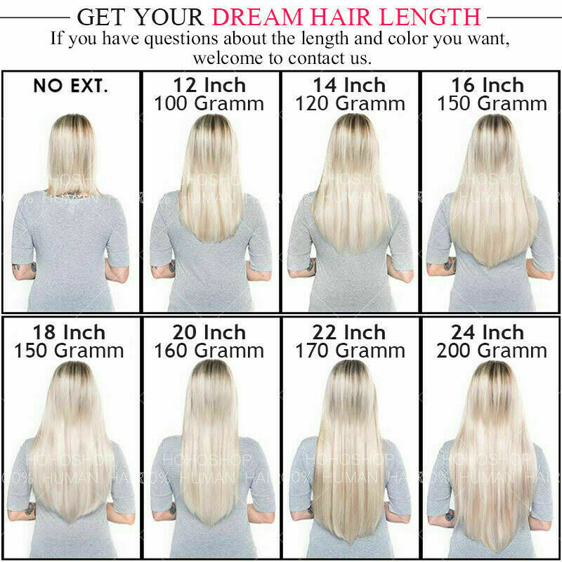 THICK Ombre Tape In/On Skin Weft Remy Human Hair Extensions 24Inch Balayage FULL