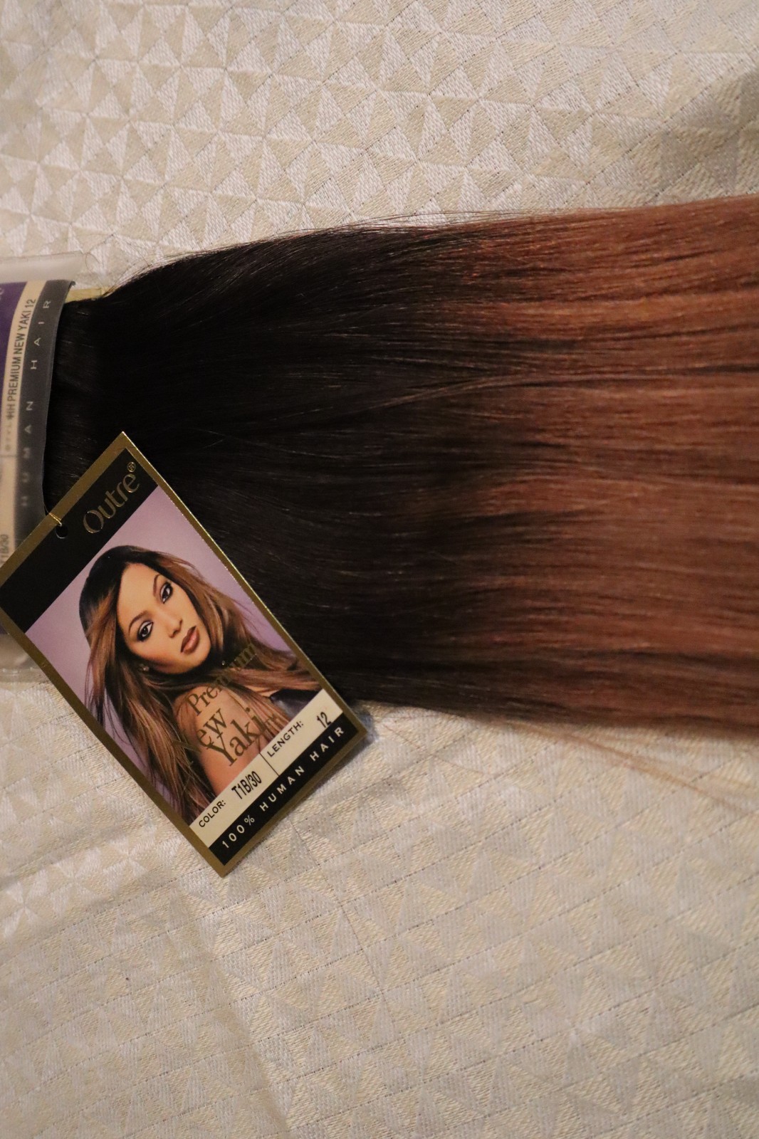 Outre Premium New Yaki 100% Human Hair 12″ Color T1B/30
