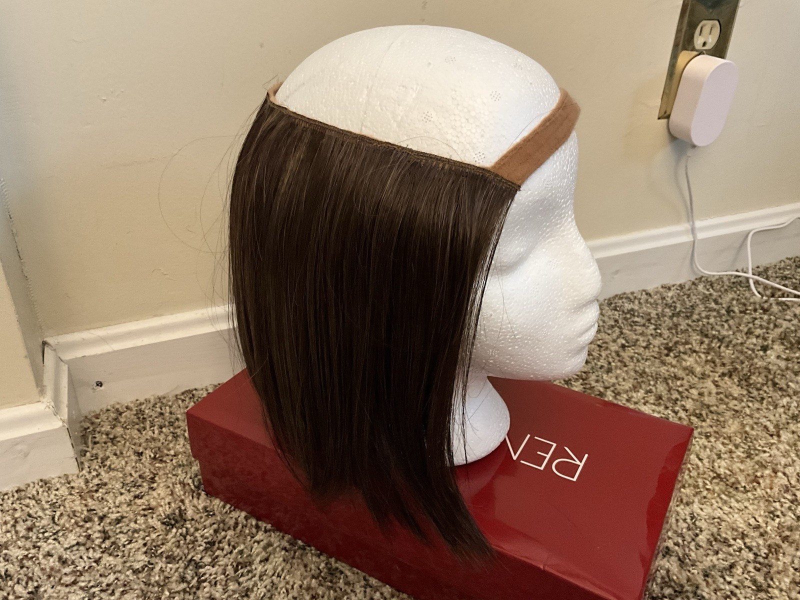 HALO BOB Wig by Rene of Paris Marble Brown Color, Great For wearing with a Hat