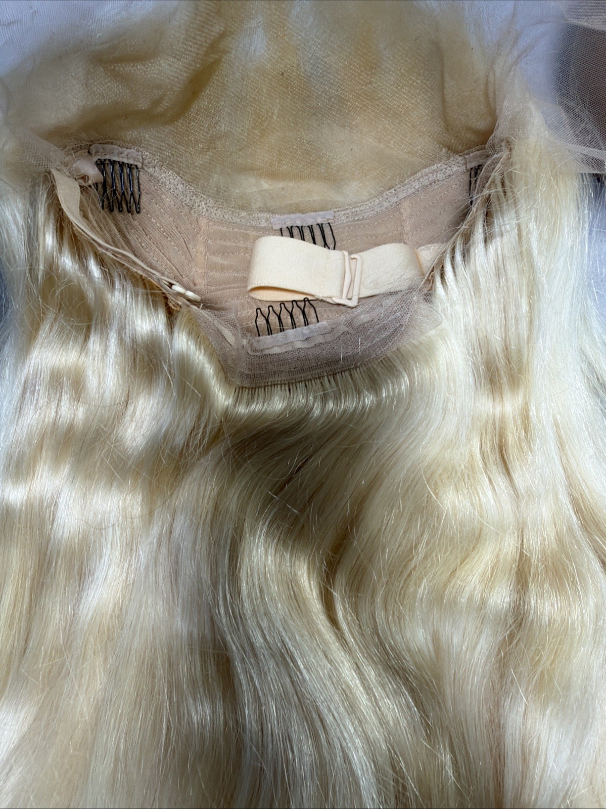 Blonde Human Hair Wig 34in 100% Human Hair 400g