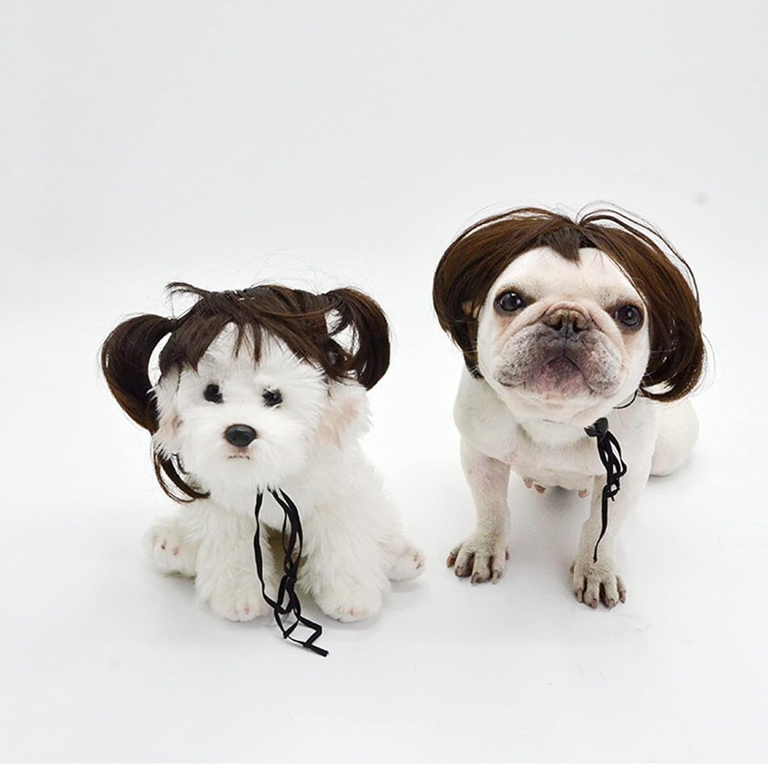 Versatile Black Brown Dog Costume Wig – Celebrate Halloween & Christmas