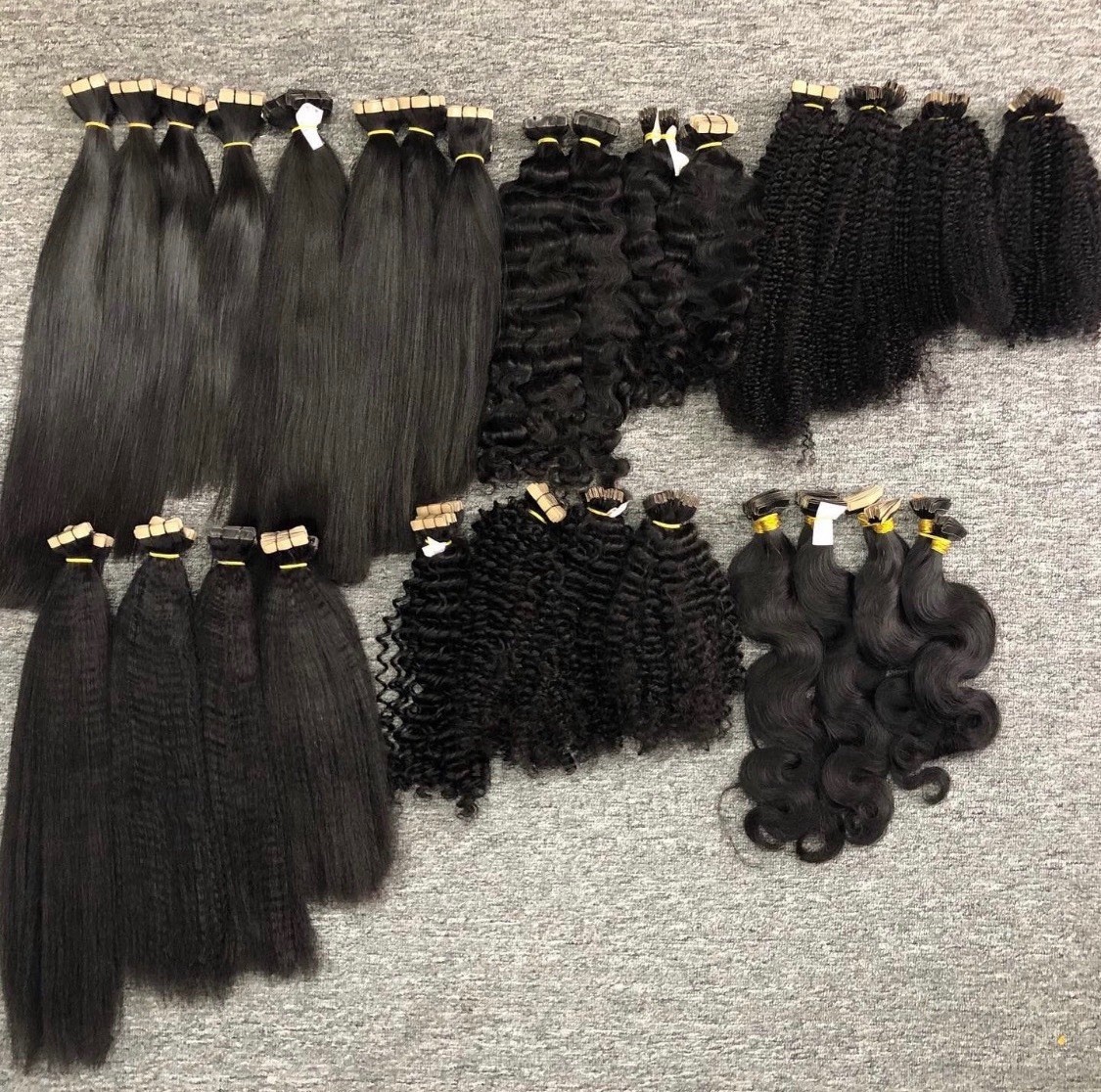 Cambodian Raw Human Hair Premium Quality Tape-In Extensions 50 grams – 20 Pieces