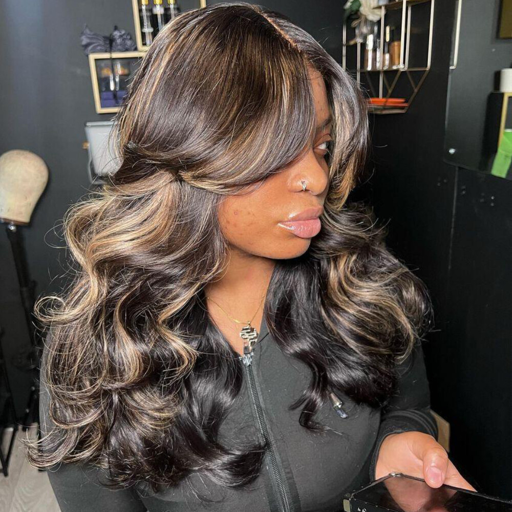 UNice Cambodian Bye Bye Knots Glueless Body Wave Blonde Pre Cut Lace Front Wigs