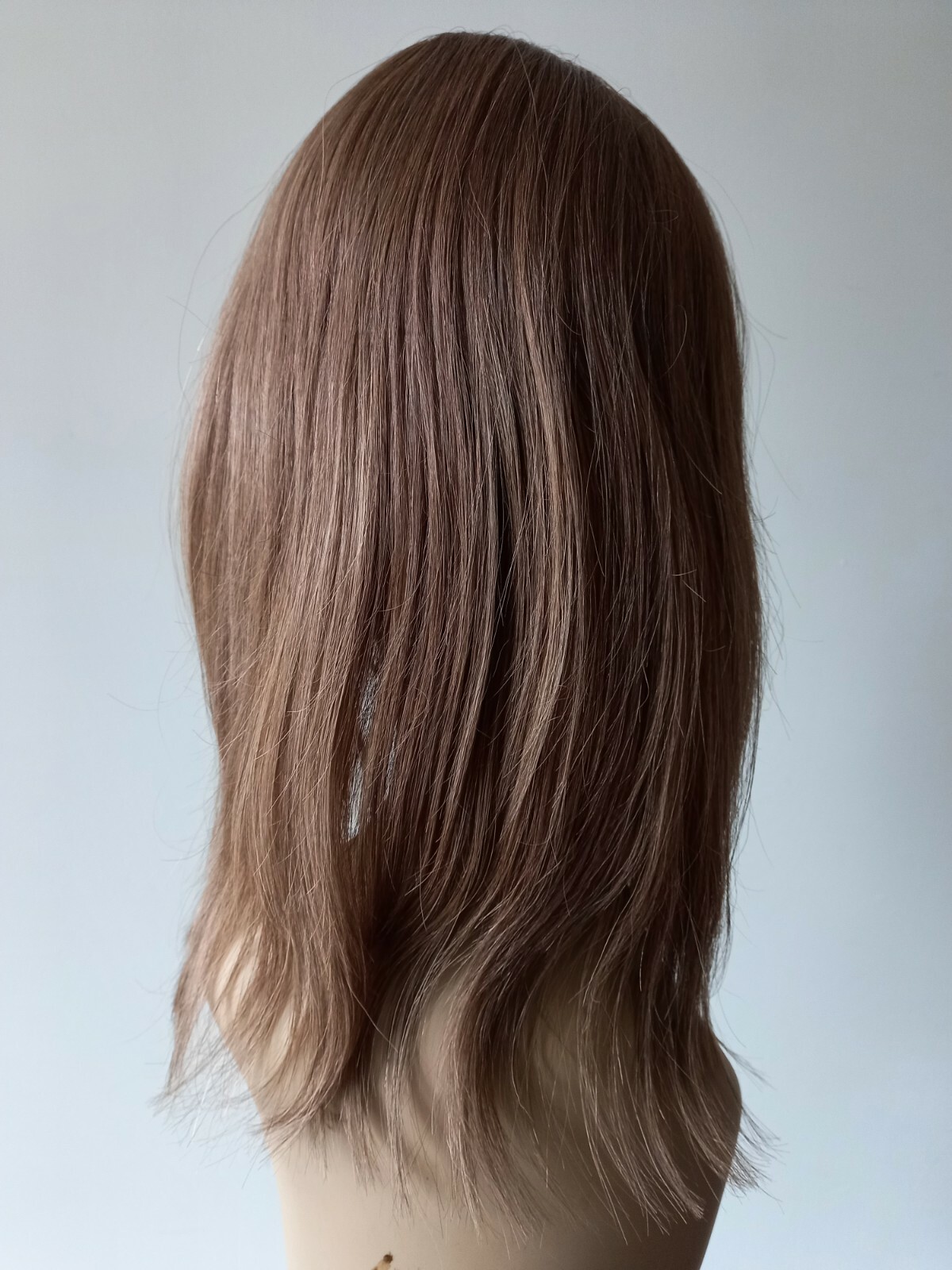 100% HUMAN HAIR LIGHT HONEY BROWN TOPPER SILKTOP 8″*8″ EUROPEAN DIRECTIONAL 15″