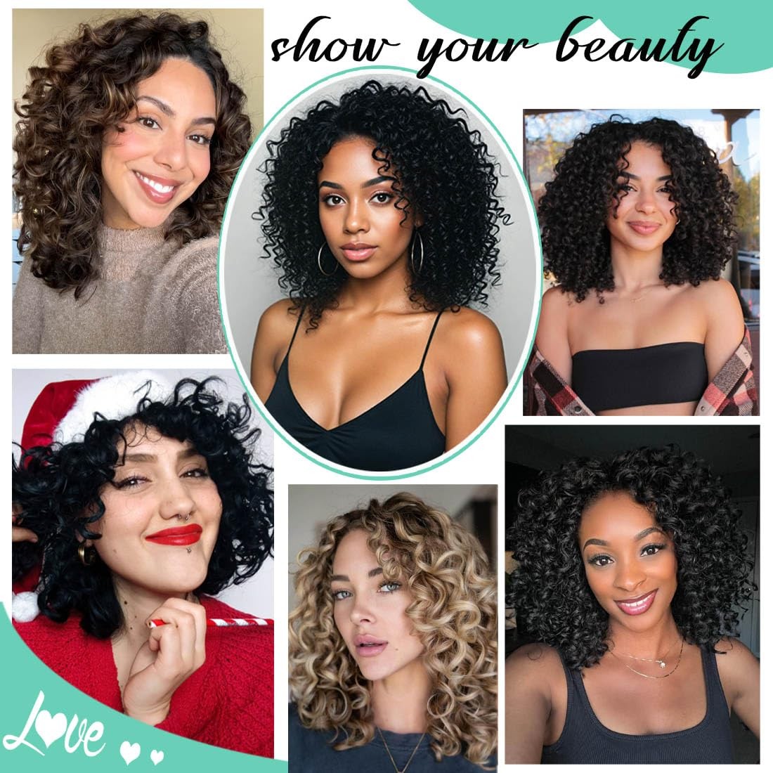 Agstgla Gogo Curl Crochet Hair Pre Looped 8 Packs Pre Twisted Curly Crochet