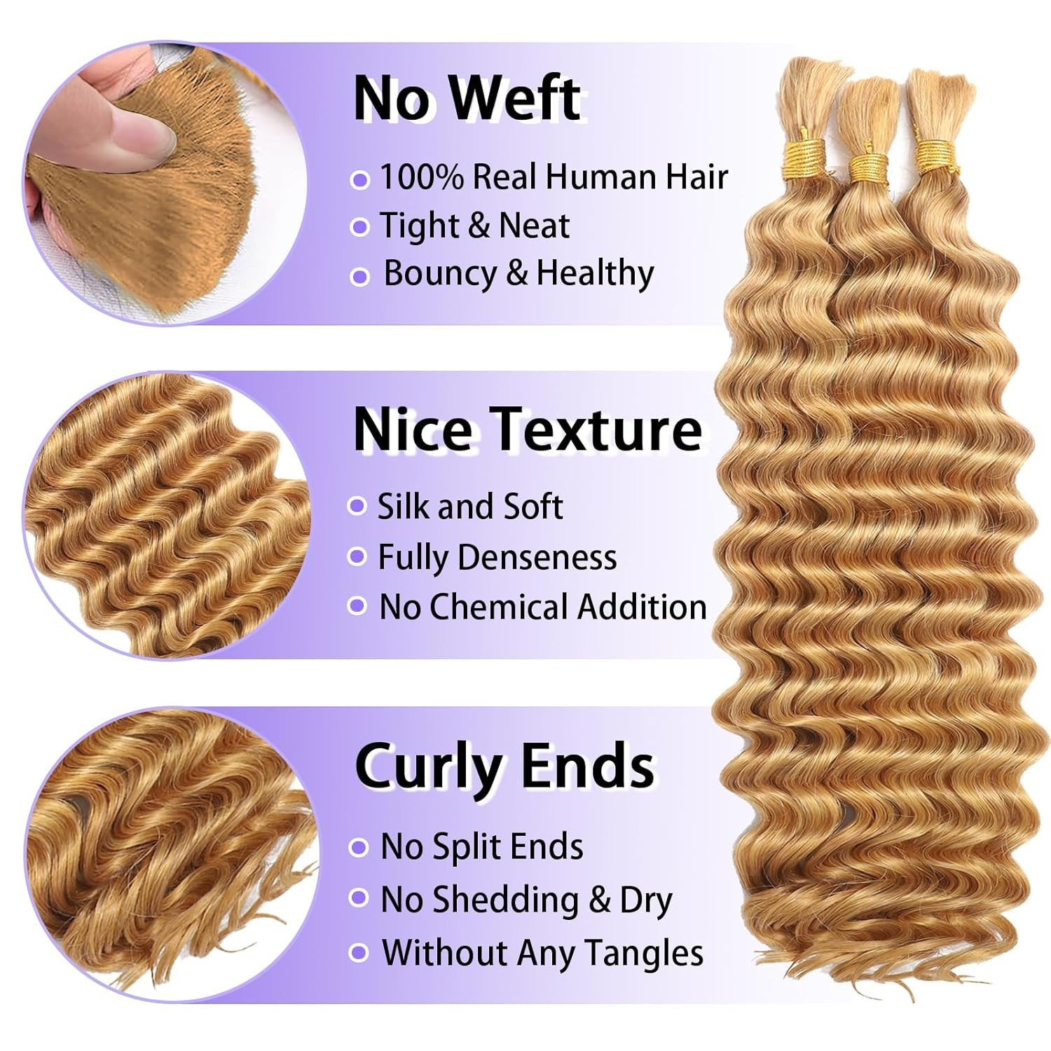 Human Braiding Hair for Boho Braids Human Hair 110