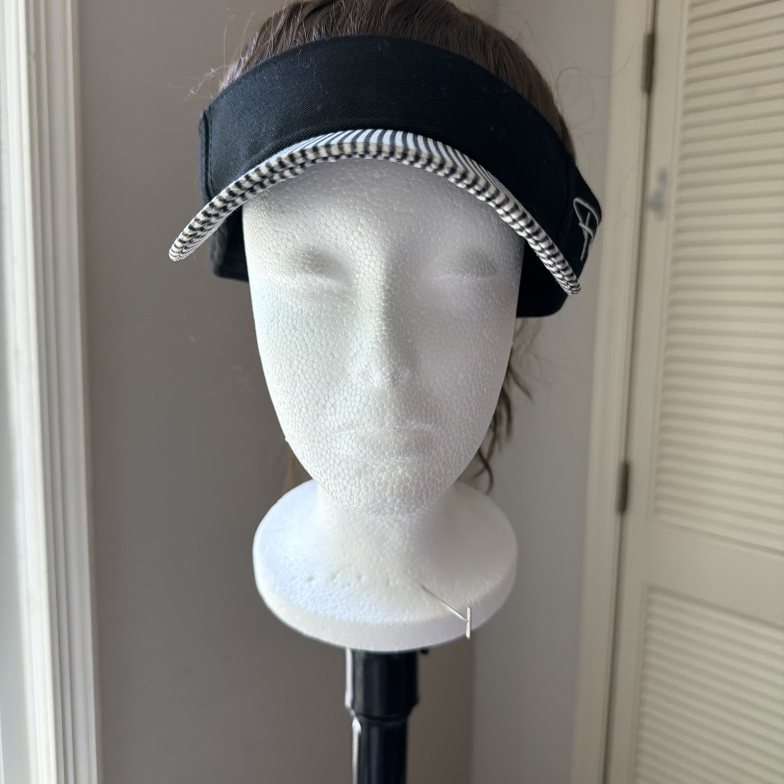 Baseball Cap with Hair: Brown Ponytail Black Hat Hair Freedom