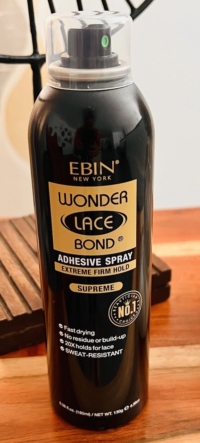 Ebin New York Wonder Lace Bond Adhesive Spray Extreme Firm Hold Supreme Fast Dry