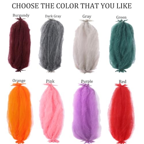 Afro Twist Hair 3 Packs 24 Inch Springy Afro Twist Hair 24 Inch(Pack of 3) Red