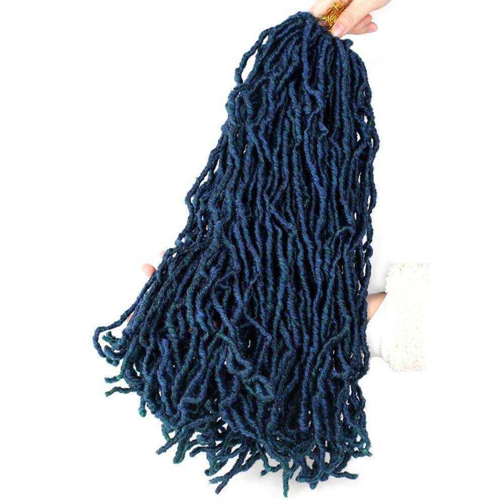 18″ Faux Synthetic Crochet Braiding Hair Curly Dreadlocks Hair Crochet Braids