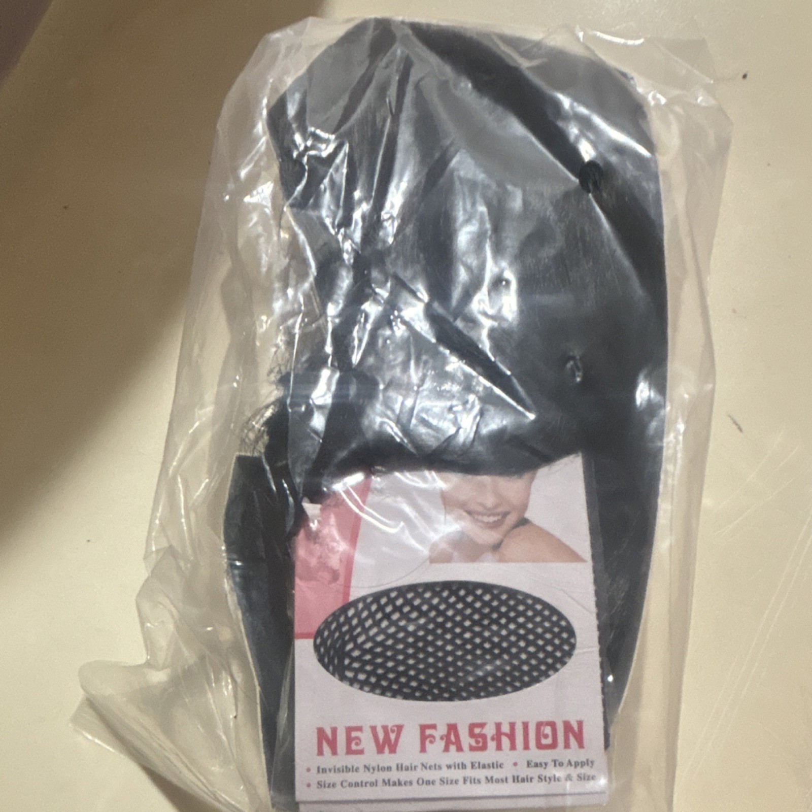 New Fashion Invisible Nylon Hair Net Cap, Black One Size, Elastic, Unisex