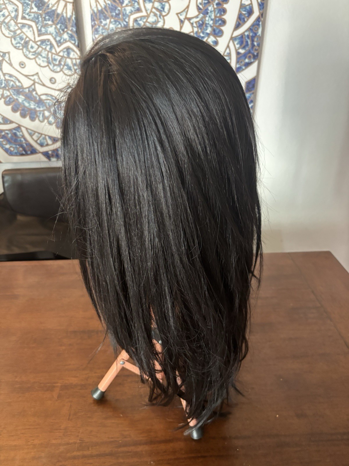 Lace Front Free Part Beautiful Dark Brunette Heat Safe 26-28in Wig