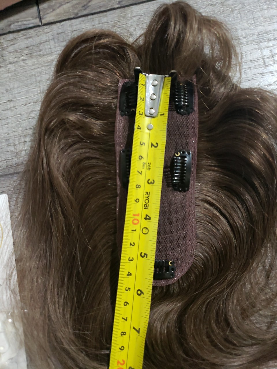 Rich Choices Hair Topper Women Real Human Hair 360°3D Clip in 10 Inch #02 Brown