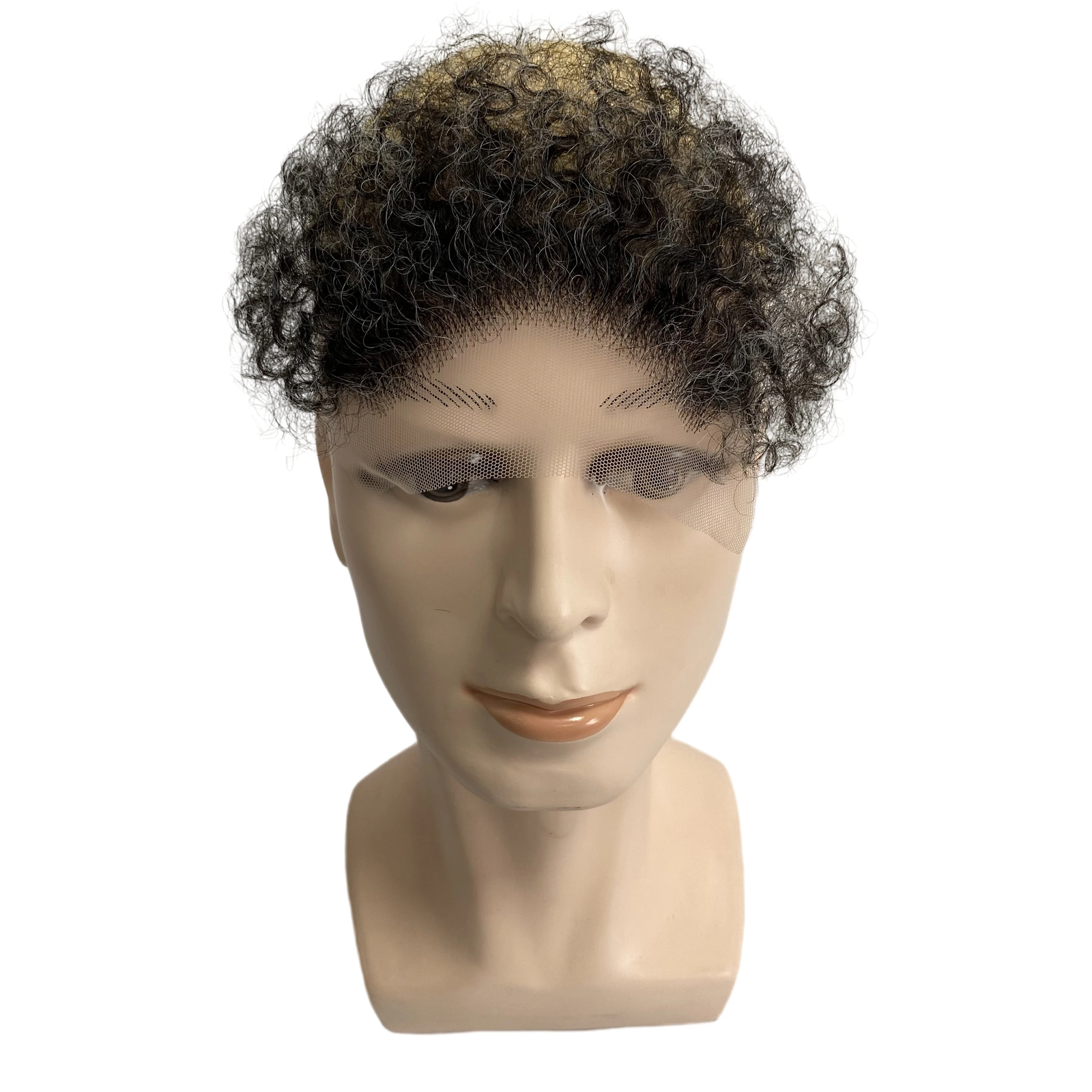 4mm Wave Human Hair 1b10 Grey Afro Hairline