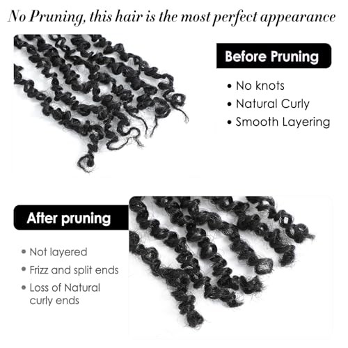 Yanky Twist Crochet Hair 10 Inch-12 Inch-14 Inch 1B#-Natural Black