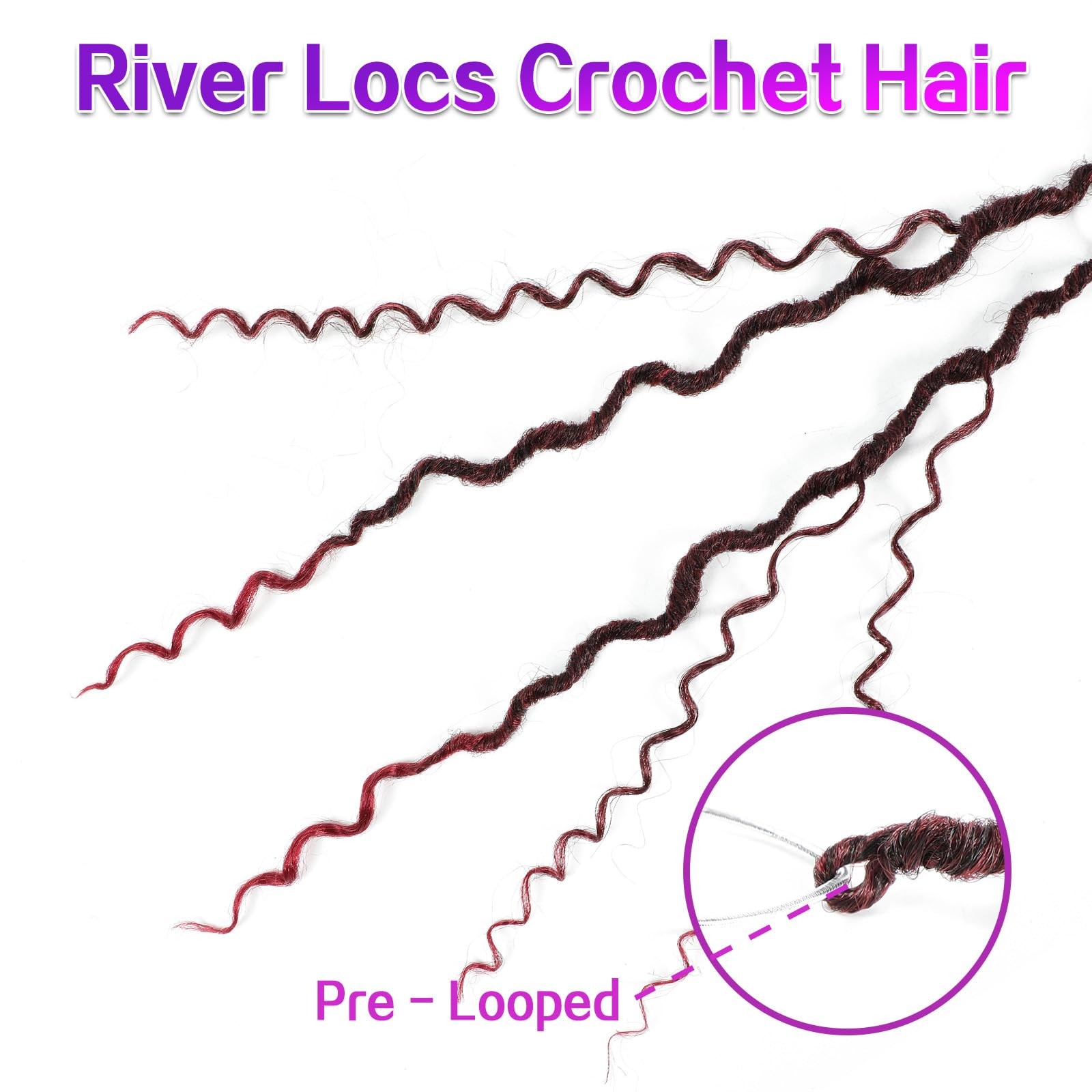 Ameli Goddess Locs Crochet Hair 14Inch Pre Looped Faux Locs Crochet Hair 8Packs