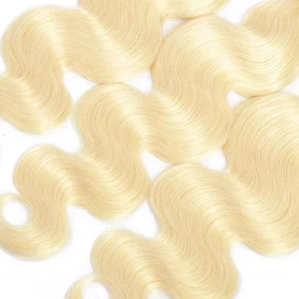 Leruikair 613 Human Hair Bundles 22 24 26 Inch Blonde Body Wave Human Hair