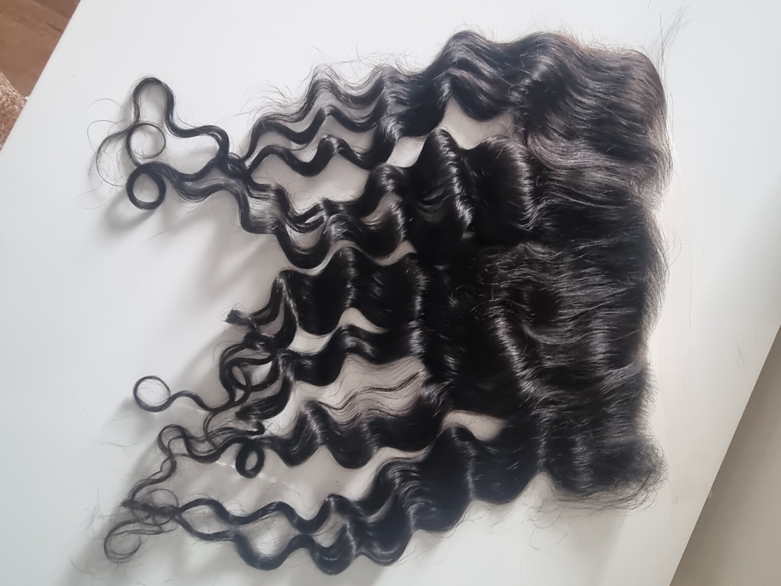 12A 18INCH 13X6 HD LACE FRONTAL BRAZILIAN VIRGIN HUMAN HAIR NATURAL WAVE 1B# 90g