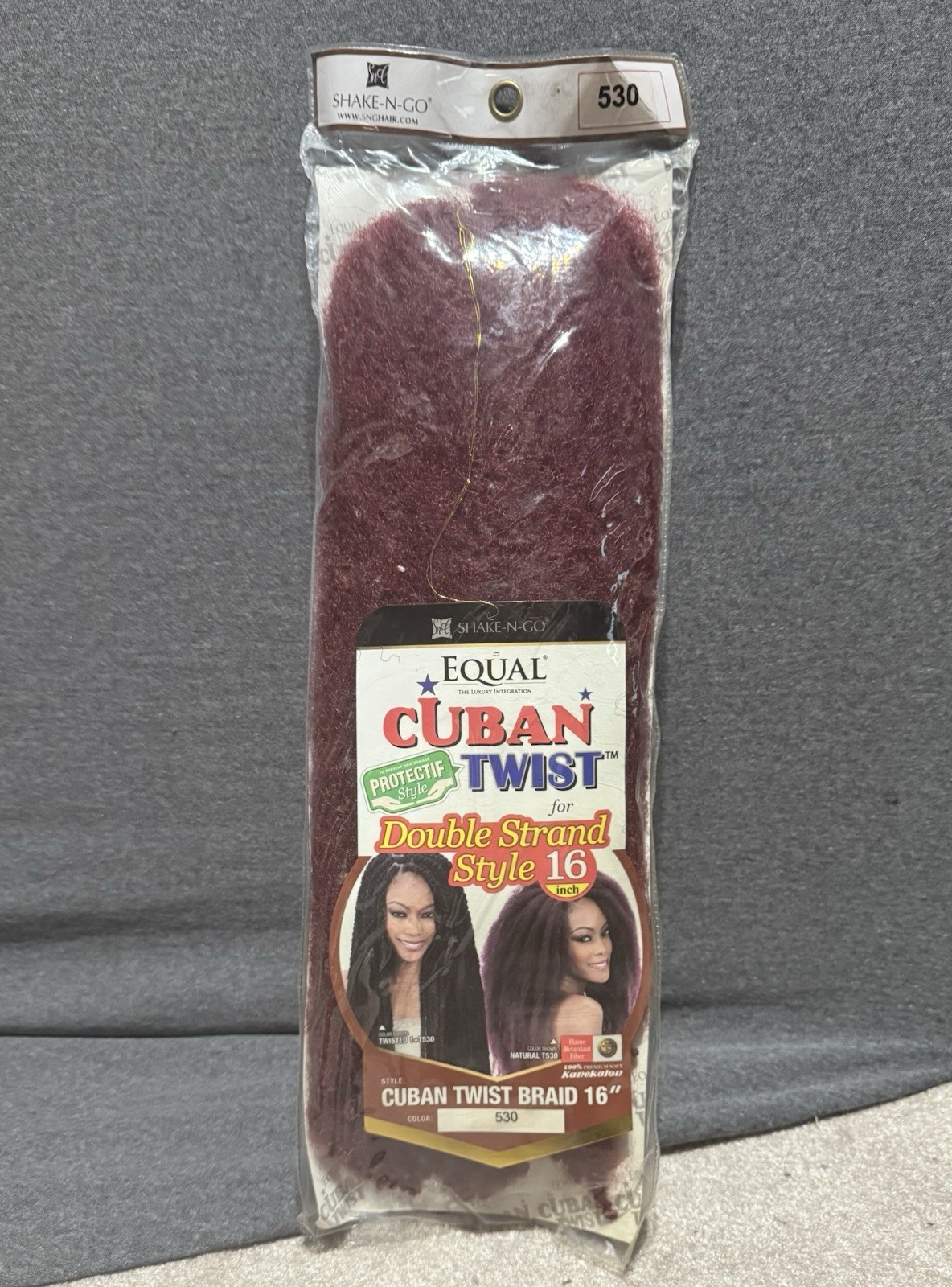 Shake-N-Go Equal Cuban Twist Braid for Double Strand Style 16″ – Color 530