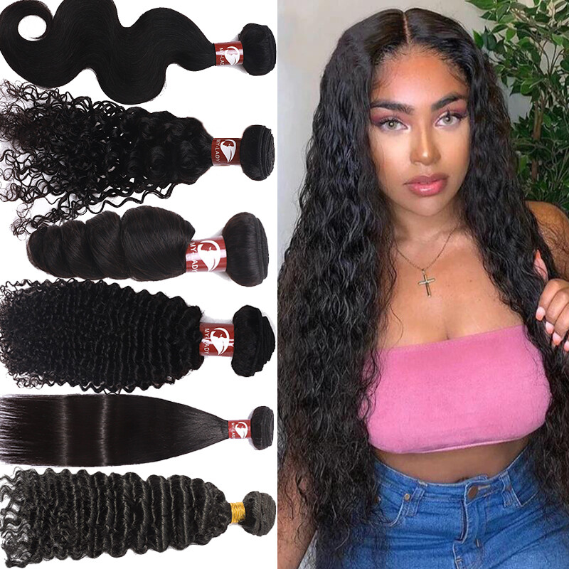 100% Virgin Human Hair 300G Thick Full Head Remy Hair Peruvian Hair Extensions