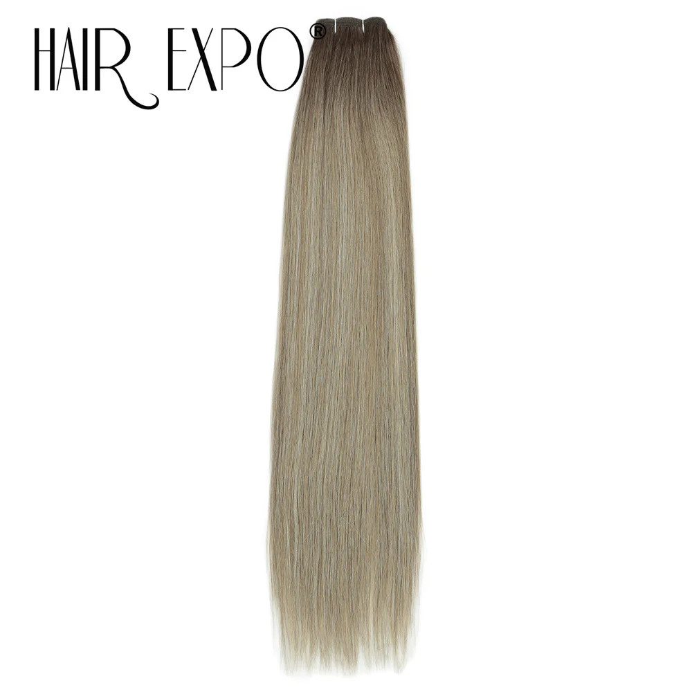 Smooth Long Ombre 26Inch Synthetic Yaki Straight Hair Bundles 150g Natural Hair
