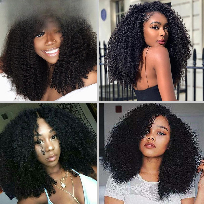 New Lace Closure Human Hair Wigs Kinky Curly Wig 4×4 Closure Wig Curly Wig Women
