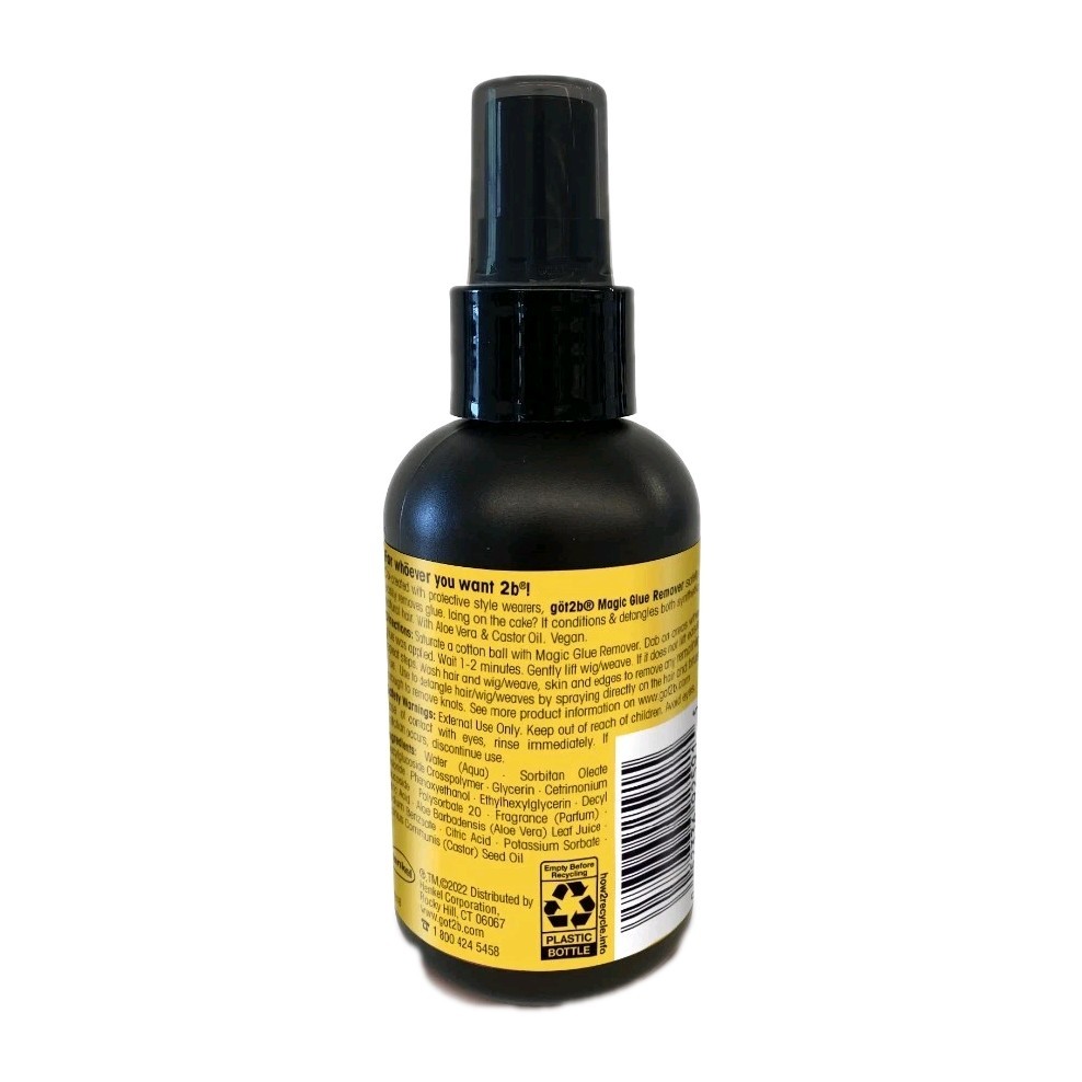 Got2b Unglued Flash Glue Wig Remover For Protective Styles Lace Weaves 4 oz New