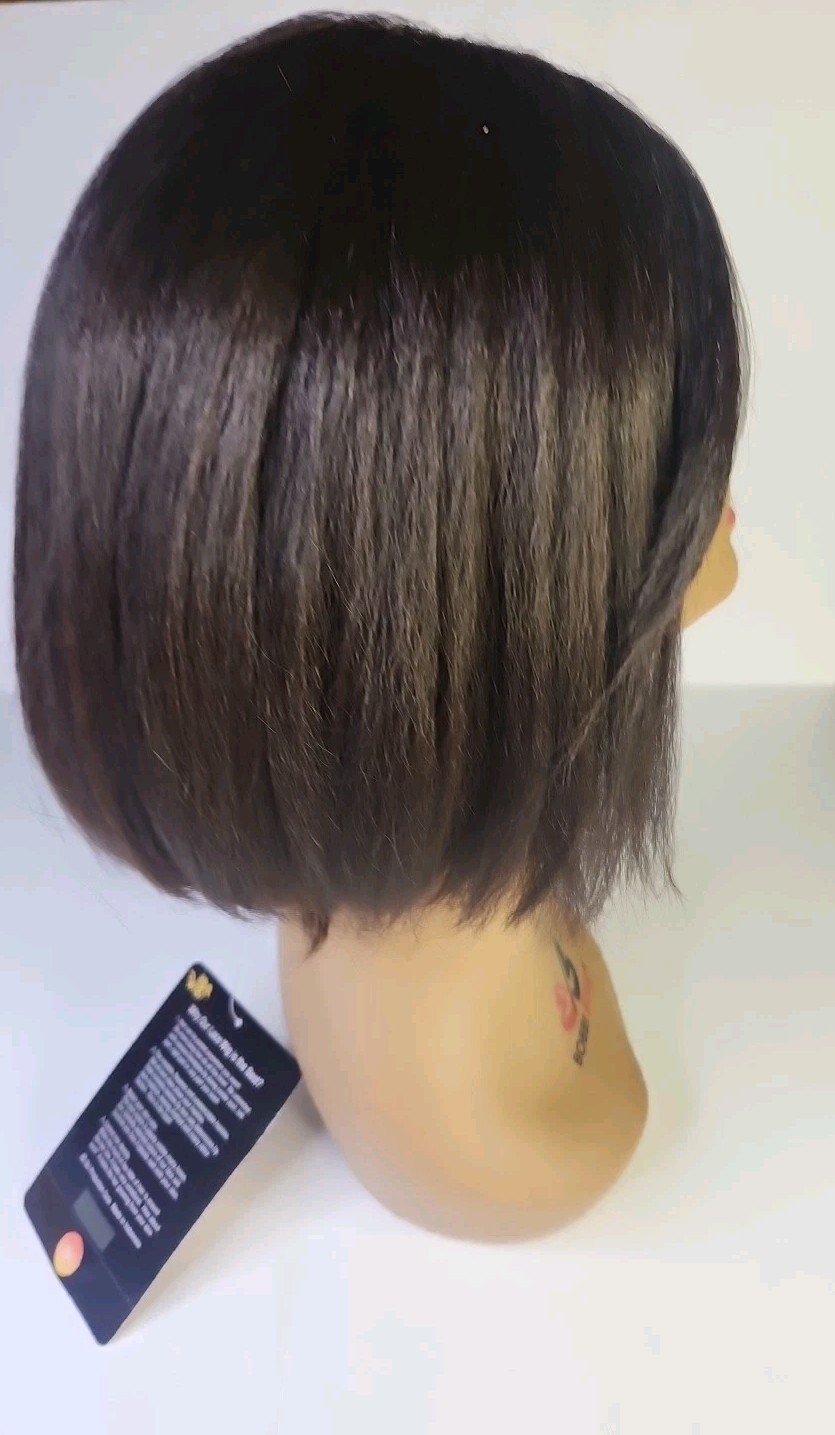 It’s a wig Swiss Lace Front Style Swiss Color P4/30 Medium Brown Wig .