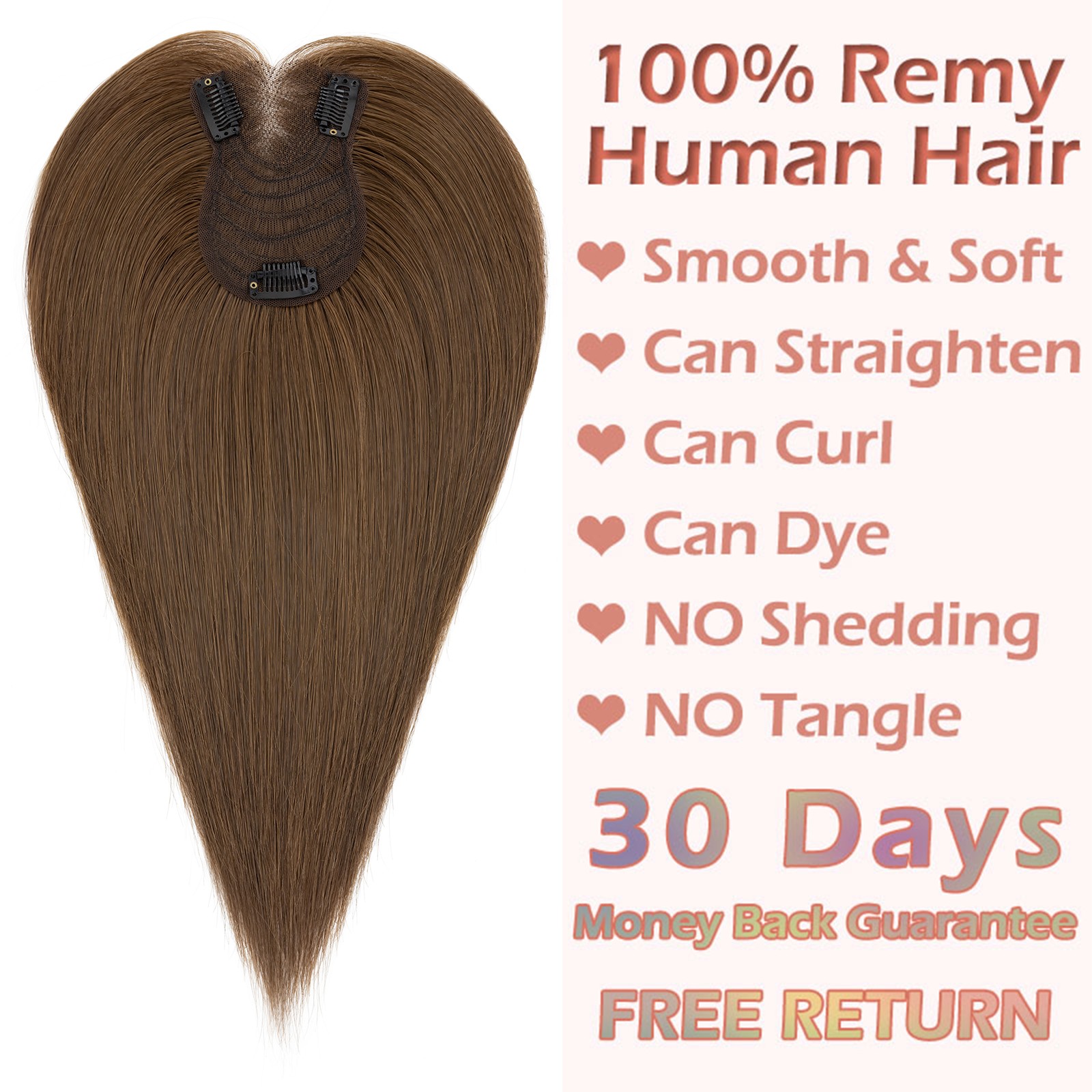 Women Hair Toppers Top Pieces Toupee Lace Base 100% Remy Human Hair Blonde Bangs