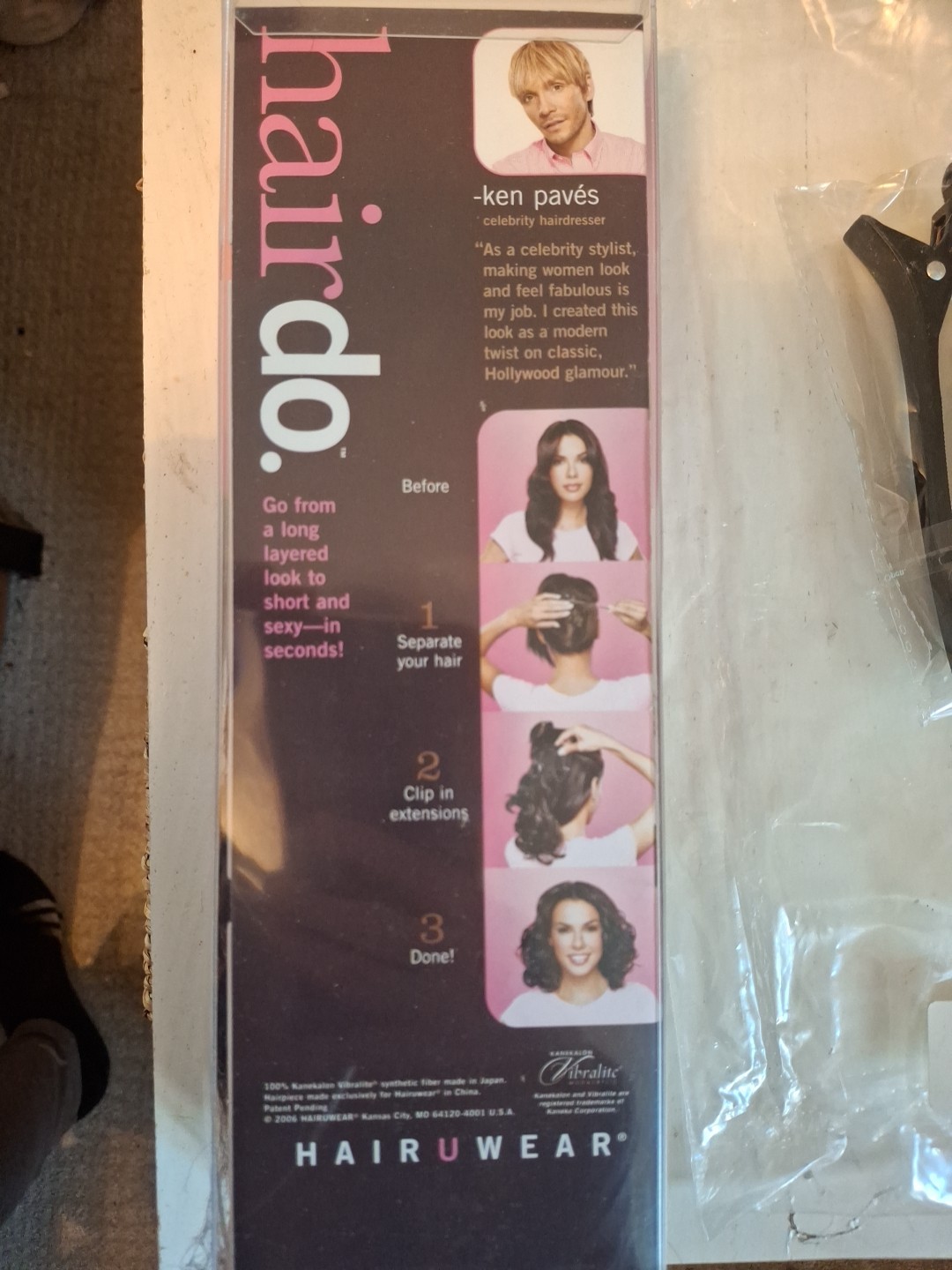 Hair Do Clip On Jessica Simpson Auburn Copper 15″ Wavy Hair Extension Ken Pavès