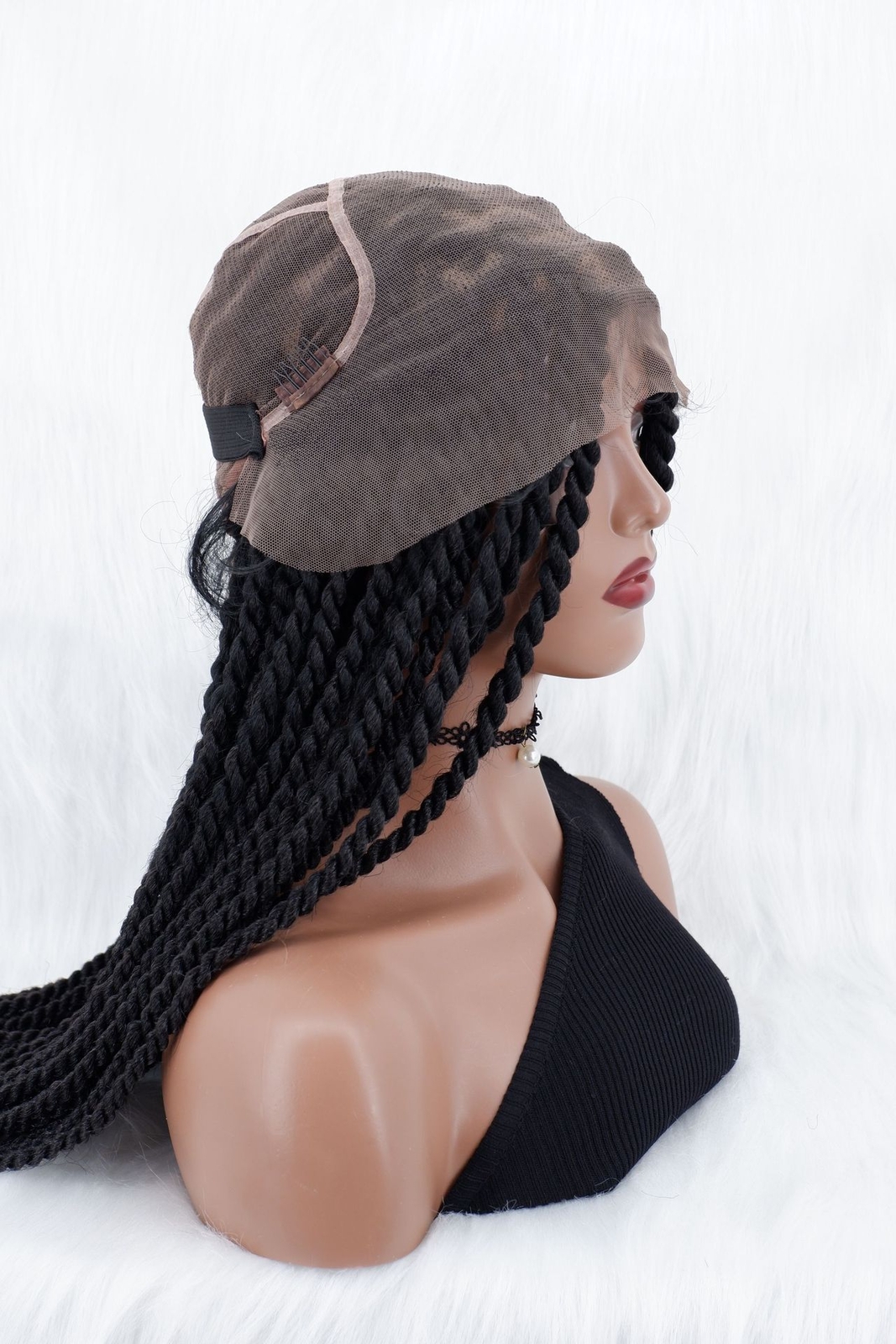 Knotless Braided Wig Full Lace Wigs Twist Braided Wig For Black Women Braids Wig