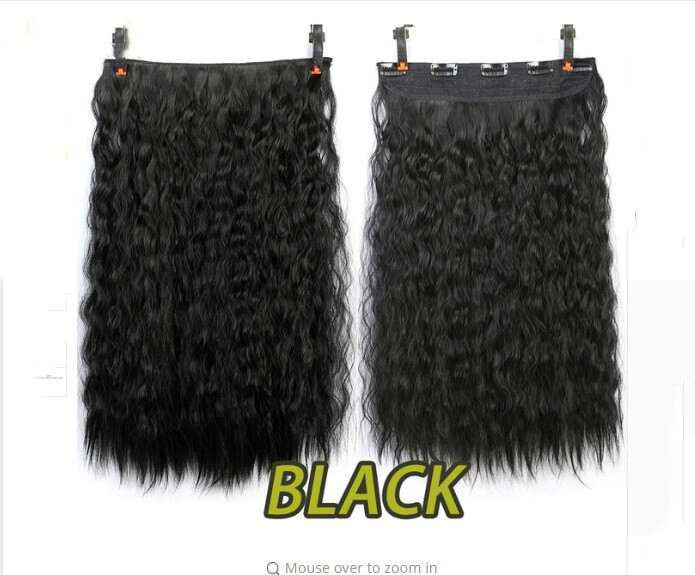 Long Wavy Deluxe Natural Looking Synthetic Hair Extension Clip In + Free Gift
