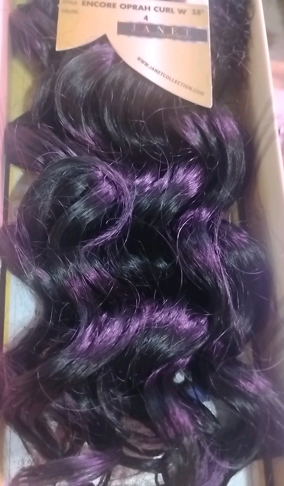 Encore Oprah Curl weave 100% Human Hair Quality 18 Inch #4