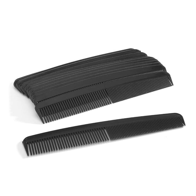 NEW BRAND MediChoice Combs, 7 Inch, Black -Bag of 12