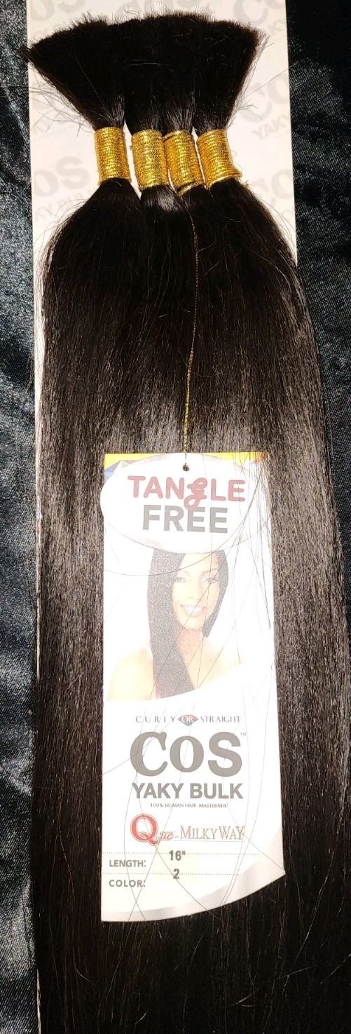 Milky Way 100% Human Hair Master Mix Braiding Hair 16″ or 18″ Pick your Color