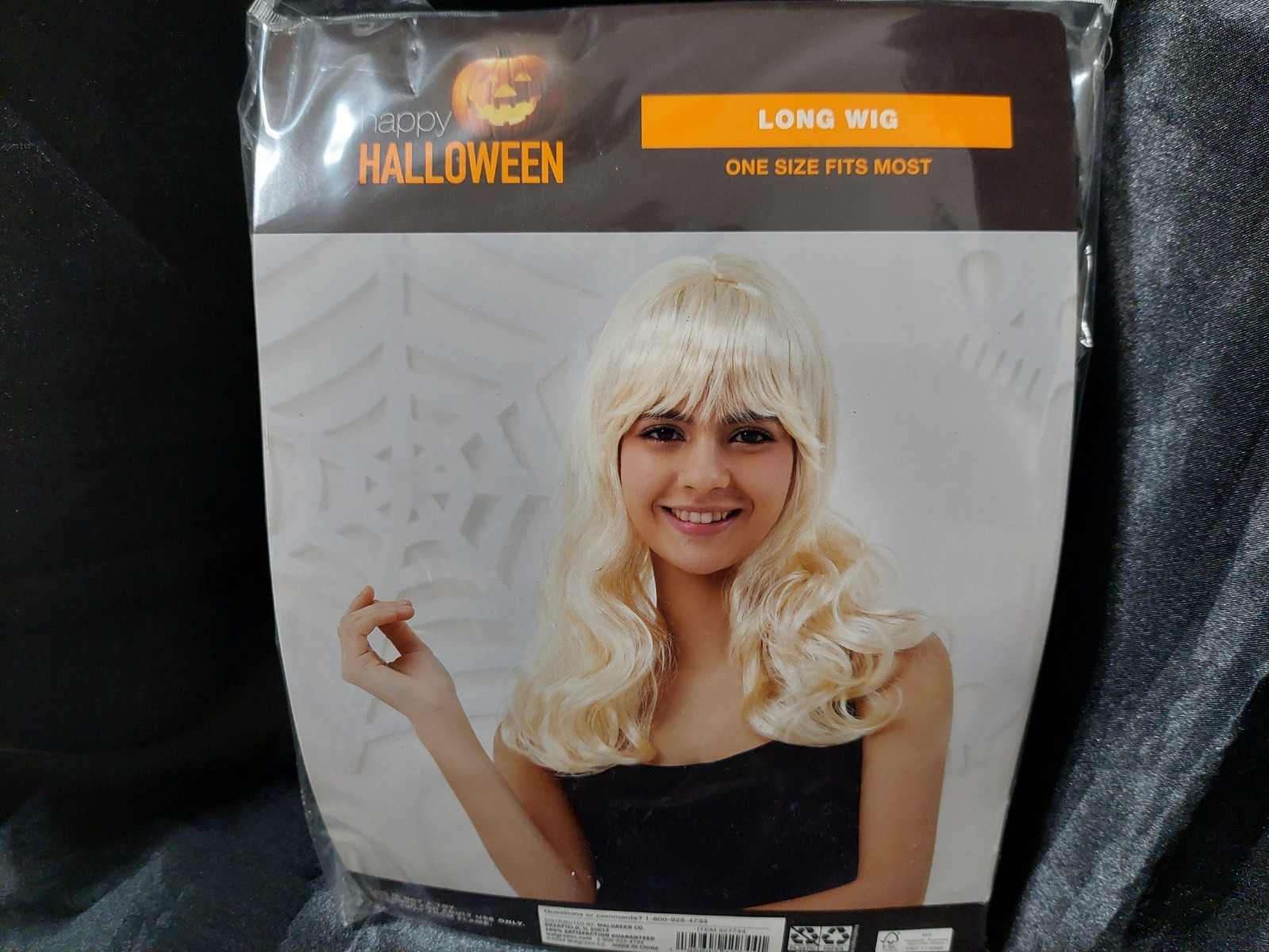 HAPPY HALLOWEEN LONG BLONDE WIG – ONE SIZE FITS MOST – SEALED NEW IN BAG