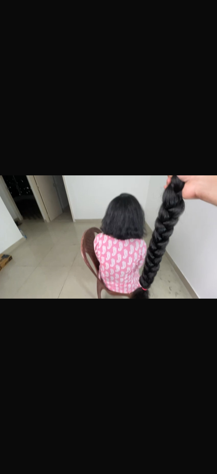 35 inches Indian Virgin human hair extensions with extreme Thickness