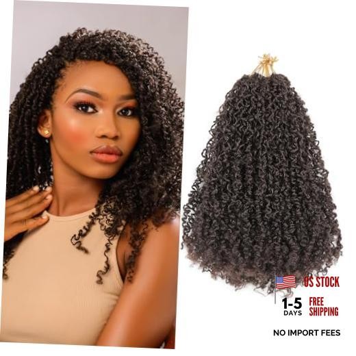 Pre Looped Yanky Twist Crochet Hair 12 Inch 8 Packs Dark 12 Inch (Pack of 8) 4#